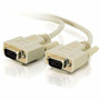 C2G Video Display Cable - 10 ft Video Cable - First End 1 x 15-pin HD-15 - Male - Second End 1 x 15-pin HD-15 - Male - Beige - 1 09455