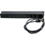 StarTech.com 8 Outlet Horizontal 1U Rack Mount PDU Power Strip for Network Server Racks - Surge Protection - 120V/15A - w/ 6ft Power - (RKPW081915)