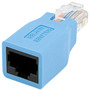 StarTech.com Cisco Console Rollover Adapter for RJ45 Ethernet Cable M/F - 1 x RJ-45 Female Network - 1 x RJ-45 Male Network - Blue (ROLLOVER)