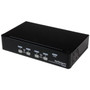 StarTech.com 4 Port 1U Rackmount USB KVM Switch with OSD - 4 Port - 1U - Rack-mountable (Fleet Network)