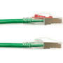 Black Box GigaTrue 3 Cat6 SFTP Patch Network Cable - 2 ft Category 6 Network Cable for Patch Panel Wallplate Network Device - 1 C6PC70S-GN-02
