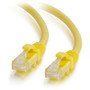 C2G 6ft Cat6a Unshielded Ethernet Cable Cat 6a Network Patch Cable - Yellow - 6 ft Category 6a Network Cable for Network Adapter Hub 50746
