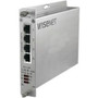 Wisenet 4 Channel Ethernet over Coax Extender With Pass-Through PoE - 4 x Network RJ-45 - 5000 ft 1524000 mm Extended Range TEC-F04