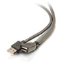 C2G 50ft 152m USB-A Male to Female Active Extension Cable - Plenum CMP-Rated - 50 ft USB Data Transfer Cable - First End 1 x USB 39935