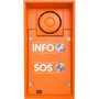 2N IP Safety - 2 Buttons 10 W Loudspeaker - Cable - Flush Mount for Emergency Building Commercial Intercom CCTV - Orange 01354-001