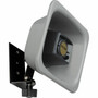 Valcom FlexHorn V-1080 Speaker System - 3 W RMS - Gray - Flush Mount Wall Mountable Surface Mount Ceiling Mountable - 400 Hz to 10 V-1080-GY