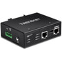TRENDnet Hardened Industrial 60W Gigabit PoE Injector DIN-Rail Mount IP30 Rated Housing Includes DIN-rail  Wall Mounts TI-IG60 - TI-IG60