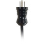 C2G 10ft Hospital Grade Power Cord 5-15P to C13 IEC 10A 18AWG - Black - For Computer Monitor Printer Scanner - 125 V AC  10 A - - 48019