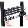Black Box Horizontal Rackmount IT Cable Manager - 0U 19 Single-Sided Black - Rack Cable Management Panel - Black - 2 - 0U Rack - 19 JPM500A-R2-2PAK