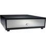 apg Genesis Cash Drawer - 4 Bill - 5 CoinPrinter Driven - Stainless Steel - Black - 402 102 mm Height x 1382 351 mm Width x VS320-BL1416