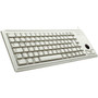 CHERRY COMPACT PS2KEYBOARD - Cable Connectivity - PS2 Interface - 83 Key - English US - Trackball - Mouse - ML Keyswitch - Light G84-4420LPBEU-0