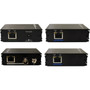 Speco PoE Over Coax Kit - Includes Transmitter Receiver - 1600 ft 487680 mm Extended Range - Aluminum - Black POECOAX
