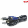 TRENDnet 2-in-1 USB VGA KVM Cable TK-CU10 VGASVGA HDB 15-Pin Male to Male USB 11 Type A 10 Feet 31m Connect Computers with  TK-CU10