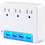 CyberPower Professional P3WUN 3-Outlet Surge SuppressorProtector - 3 x NEMA 5-15R 4 x USB - 120 V Input P3WUN