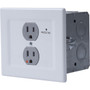 Chief Power Filtering  Surge Protection Wall Outlet - 2 x AC - 15 A EGX-SF2