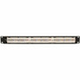 Tripp Lite 24-Port Cat6 Cat5 Patch Panel Rackmount 110 Punch Down RJ45 Ethernet 1URM - 24 x RJ-45 (N252-024)