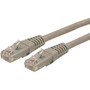 StarTech.com 2 ft Gray Molded Cat6 UTP Patch Cable - ETL Verified - Category 6 - 2 ft - 1 x RJ-45 Male Network - 1 x RJ-45 Male - Gray (Fleet Network)