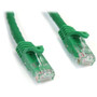 StarTech.com 15 ft Green Snagless Cat6 UTP Patch Cable - Category 6 - 15 ft - 1 x RJ-45 Male Network - 1 x RJ-45 Male Network - Green (Fleet Network)