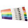 Zebra Z-Band Fun Thermal Label - 1 Width x 10 Length - Permanent Adhesive - Direct Thermal - Pink - Polypropylene - 800  Roll - 4  10012714-5
