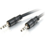 C2G 25ft CMG-Rated 3.5mm Stereo Audio Cable With Low Profile Connectors - 25 ft Audio Cable - Mini-phone Male Stereo Audio - Male (Fleet Network)