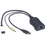 Black Box Series Server Access Module - DisplayPort USB and Audio CATx - KVM Cable for Server Computer KVM Switch AudioVideo - KV1408A