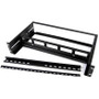 StarTech.com Rackmount DIN Rail Kit with Top Hat/Mini/G Rails - Steel - Black (ADJDINKIT)