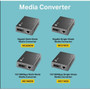 TP-Link MC210CS Gigabit Ethernet Media Converter - 1 x Network RJ-45 - 1 x SC Ports - Single-mode - Gigabit Ethernet - 1000Base-T - MC210CS