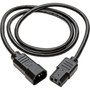 Tripp Lite 4ft Computer Power Cord Extension Cable C14 to C13 10A 18AWG 4' - 110 V AC / 10 A, 220 V AC - Black (P004-004)