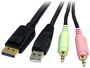 StarTech.com 6 ft 4-in-1 USB DisplayPort KVM Switch Cable - DisplayPort Male Digital Audio/Video (DP4N1USB6)