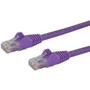 StarTech.com 10 ft Purple Snagless Cat6 UTP Patch Cable - Category 6 - 10 ft - 1 x RJ-45 Male Network - 1 x RJ-45 Male Network - (Fleet Network)