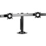 Chief KTG225B Widescreen Dual Monitor Grommet Mount - Up to 30 Screen Support - 3175 kg Load Capacity30 762 mm Width - Black KTG225B