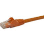 StarTech.com 25 ft Orange Snagless Cat6 UTP Patch Cable - Category 6 - 25 ft - 1 x RJ-45 Male Network - 1 x RJ-45 Male Network - (N6PATCH25OR)