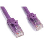 StarTech.com 25 ft Purple Snagless Cat6 UTP Patch Cable - Category 6 - 25 ft - 1 x RJ-45 Male Network - 1 x RJ-45 Male Network - (Fleet Network)