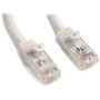 StarTech.com 25 ft White Snagless Cat6 UTP Patch Cable - Category 6 - 25 ft - 1 x RJ-45 Male Network - 1 x RJ-45 Male Network - White (Fleet Network)