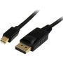 StarTech.com 3 ft Mini DisplayPort to DisplayPort 1.2 Adapter Cable M/M - DisplayPort 4k - DisplayPort Male Digital Audio/Video - Mini (Fleet Network)