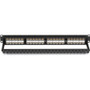 Black Box CAT5e Feed-Through Patch Panel - 1U, Unshielded, 48-Port - 48 x RJ-45 - 48 Port(s) - 48 x RJ-45 - 48 x RJ-11 - 1U High - 19" (JPM810A-HD)