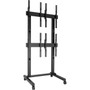 Chief FUSION 2 x 2 Portrait Micro-Adjustable Large Freestanding Video Wall Cart - Up to 50 Screen Support - 18144 kg Load Capacity - LVM2X2UP