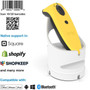 Socket Mobile SocketScanreg S740 Universal Barcode Scanner Yellow  White Dock - Wireless Connectivity - 1949 495 mm Scan - 2D CX3529-2131