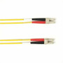 Black Box Fiber Optic Duplex Patch Network Cable - 164 ft Fiber Optic Network Cable for Network Device - First End 2 x LC Network - FOCMR50-005M-LCLC-YL