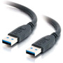 C2G 54172 USB Cable - 9.8 ft USB Data Transfer Cable - First End: 1 x Type A Male USB - Second End: 1 x Type A Male USB - Shielding - (Fleet Network)