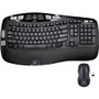 Logitech MK550 Wireless Wave Keyboard/Mouse Combo - USB Wireless RF Keyboard - 117 Key - USB Wireless RF Mouse - Laser - Scroll Wheel (Fleet Network)