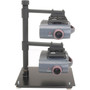 Chief LCD2TS Stack Multiple Projector Stand - 24 60960 mm Height x 20 508 mm Width x 16 40640 mm Depth - Metal - Black LCD2TS