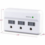 CyberPower Essential B300WRC1 3-Outlet Surge SuppressorProtector - 3 x NEMA 5-15R - 500 J - 120 V AC Input B300WRC1