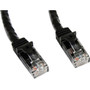 StarTech.com 100 ft Black Snagless Cat6 UTP Patch Cable - Category 6 - 100 ft - 1 x RJ-45 Male Network - 1 x RJ-45 Male Network - (Fleet Network)