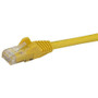 StarTech.com 75 ft Yellow Snagless Cat6 UTP Patch Cable - Category 6 - 75 ft - 1 x RJ-45 Male Network - 1 x RJ-45 Male Network - (N6PATCH75YL)