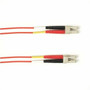 Black Box Fiber Optic Duplex Patch Network Cable - 328 ft Fiber Optic Network Cable for Network Device - First End 2 x LC Network - FOCMP62-010M-LCLC-RD