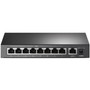 TP-Link 9-Port 10100Mbps Desktop Switch with 8-Port PoE - 9 Ports - Fast Ethernet - 10100Base-T - 2 Layer Supported - 360 W Power TL-SF1009P