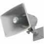 Valcom IP High-Efficiency Horn with Long Line Extender One-Way - 116 dB - Audible - Wall Mountable Box - Gray VIP-130AL-GY-SA