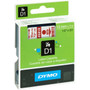 Dymo D1 Electronic Tape Cartridge - 1/2" Width x 22 63/64 ft Length - Thermal Transfer - White - Polyester - 1 Each (Fleet Network)