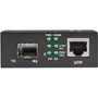 Black Box Pure Networking TransceiverMedia Converter - 1 x Network RJ-45 - Single-mode Multi-mode - Gigabit Ethernet - 1000Base-FX LGC210A-R2